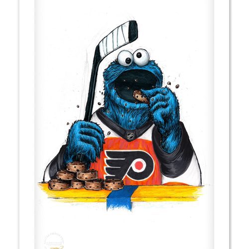 PHL4mw Philadelphia Flyers Cookie Monster Sesame Street L P