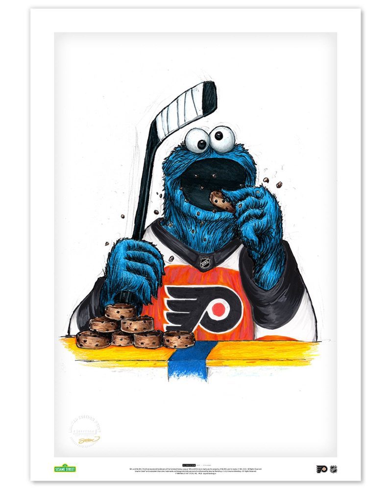 PHL4mw Philadelphia Flyers Cookie Monster Sesame Street L P