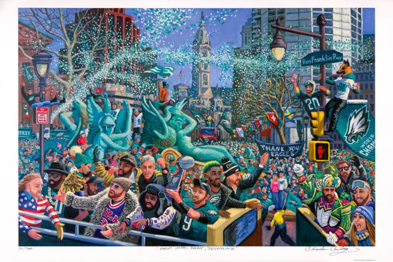 PRINT Eagles Victory Parade Philadelphia