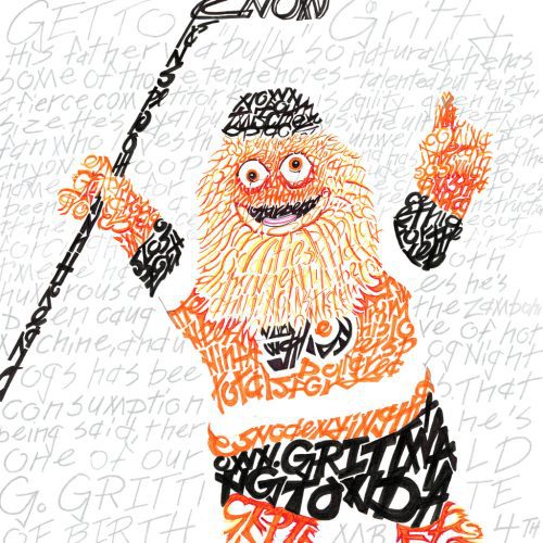 Philadelphia Flyers Gritty Square