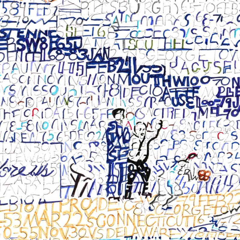 Villanova Wildcats Pavilion Word Art Zoom