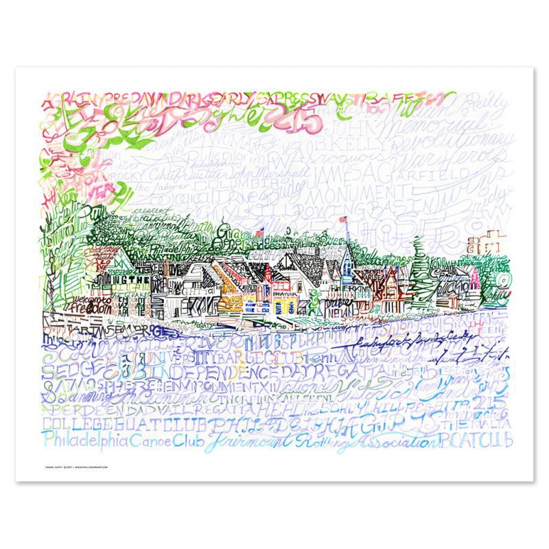 artofwords Boathouserow wallart