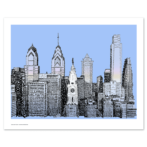 artofwords Philadelphia skyline full