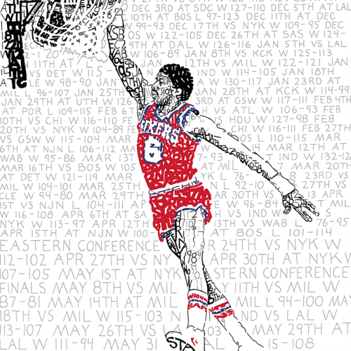 artofwords Sixers DrJ