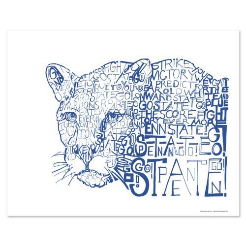 artofwords pennstatenittanylion poster