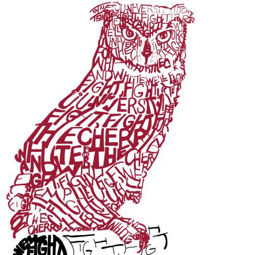 artofwords templeowls walldecor