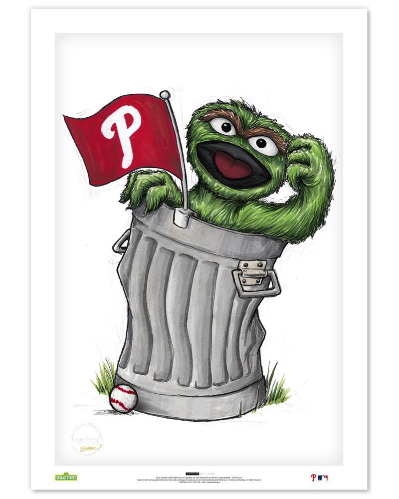 oscar the grouch sesame street philadelphia phillies L P