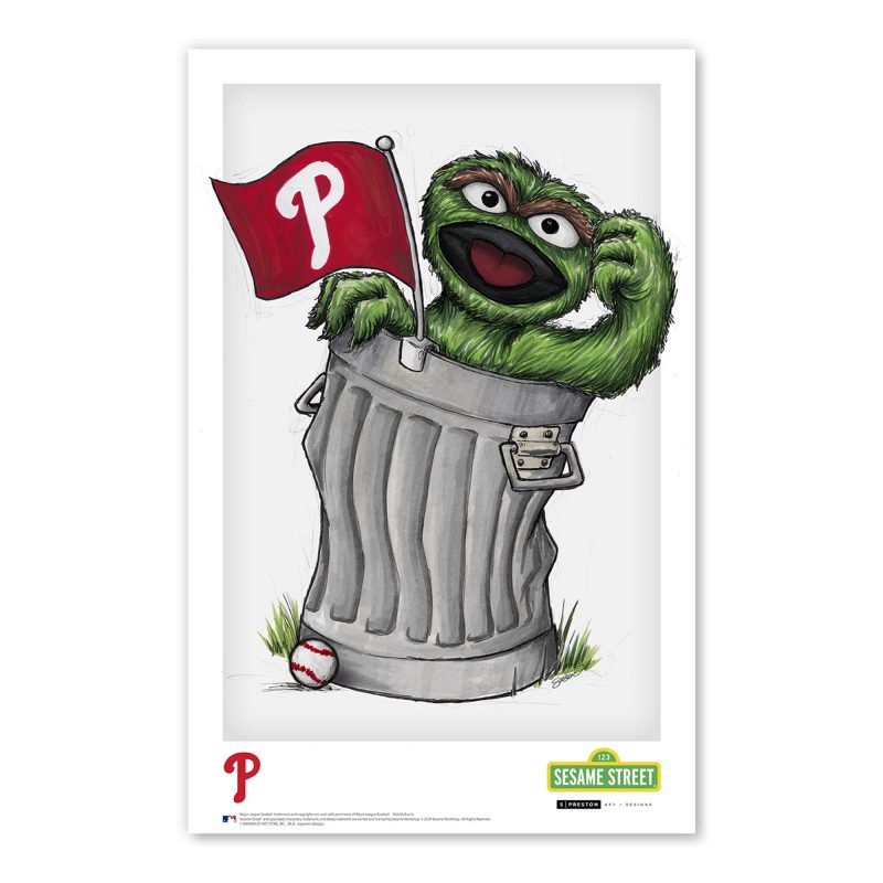 oscar the grouch sesame street philadelphia phillies a dp